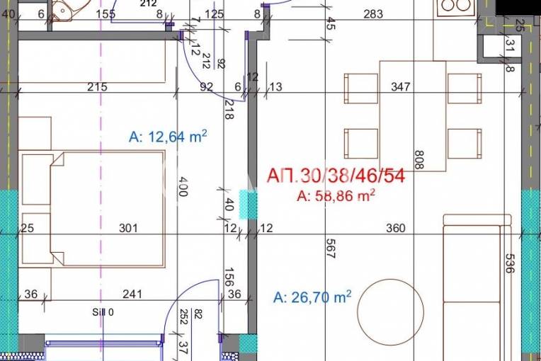 Двустаен апартамент, Бургас, Братя Миладинови, 672191, Снимка 1