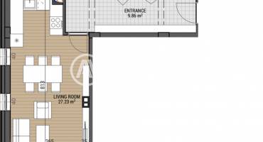 Тристаен апартамент, София, Камбаните, 684191, Снимка 3