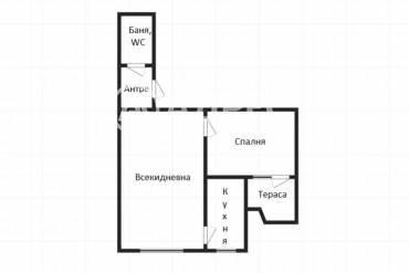 Двустаен апартамент, Бургас, Възраждане, 697191, Снимка 1