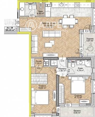 Тристаен апартамент, София, Люлин 8, 675192, Снимка 1