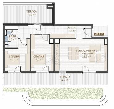 Тристаен апартамент, Пловдив, Център, 667194, Снимка 1