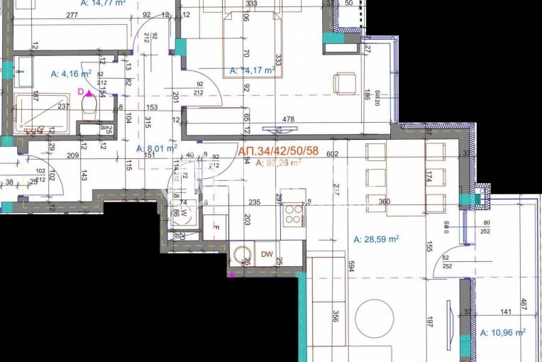 Тристаен апартамент, Бургас, Братя Миладинови, 672196, Снимка 1