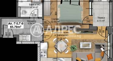 Двустаен апартамент, Пловдив, Христо Смирненски, 609197, Снимка 4