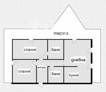 Тристаен апартамент, София, Камбаните, 653197, Снимка 1