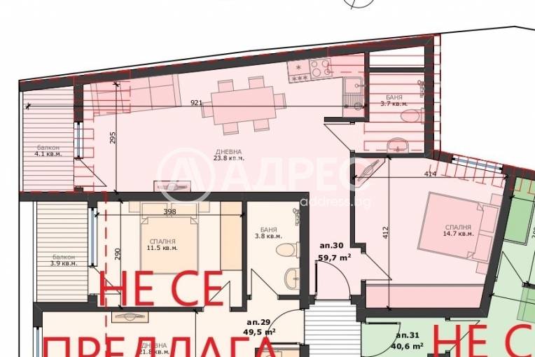 Двустаен апартамент, Варна, Погребите, 668197, Снимка 2