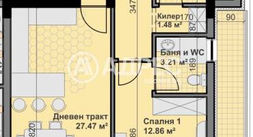 Тристаен апартамент, Варна, Владислав Варненчик, 670197, Снимка 4