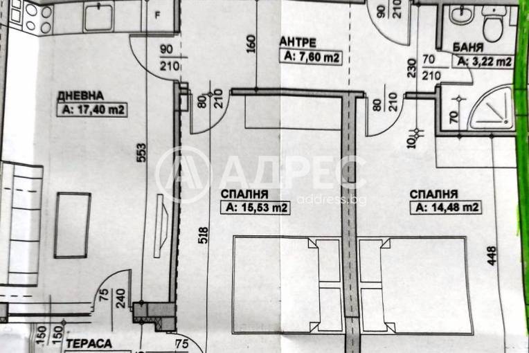 Тристаен апартамент, Благоевград, Широк център, 589198, Снимка 9