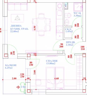 Двустаен апартамент, Созопол, местност Месаря, 650198, Снимка 1