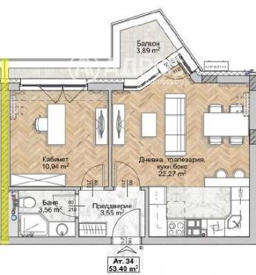 Двустаен апартамент, София, Люлин 8, 675199, Снимка 1