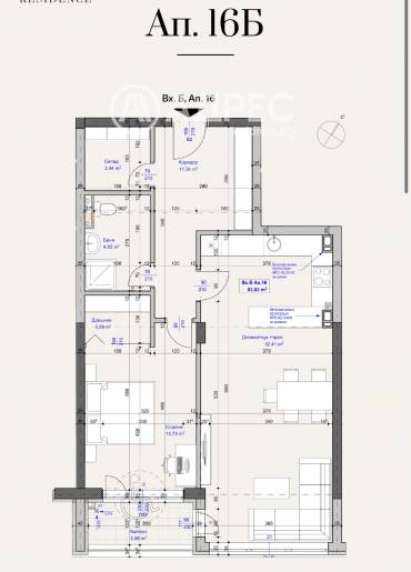 Двустаен апартамент, София, Лагера, 686199, Снимка 1