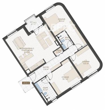 Многостаен апартамент, Пловдив, Център, 667200, Снимка 1