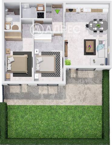 Тристаен апартамент, Пловдив, Прослав, 688200, Снимка 1