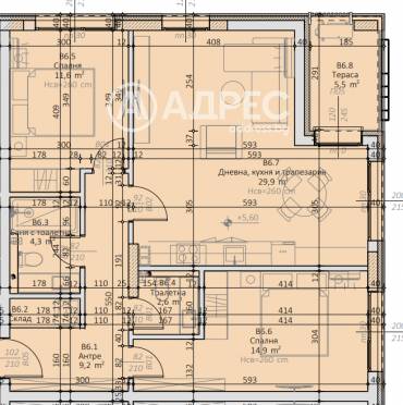 Тристаен апартамент, Пловдив, Каменица 2, 674201, Снимка 1