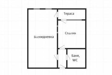 Двустаен апартамент, Бургас, Меден рудник - зона В, 654202, Снимка 1