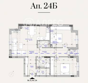 Тристаен апартамент, София, Лагера, 686203, Снимка 1