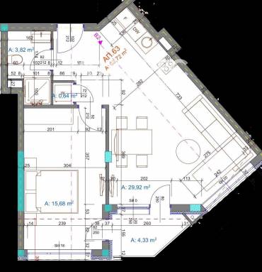 Двустаен апартамент, Бургас, Братя Миладинови, 672204, Снимка 1