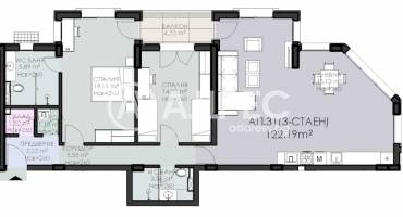 Тристаен апартамент, София, Овча купел 1, 698204, Снимка 4