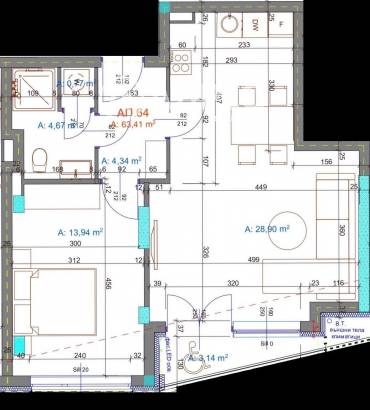 Двустаен апартамент, Бургас, Братя Миладинови, 672205, Снимка 1