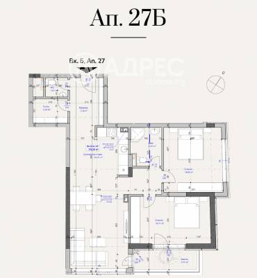 Тристаен апартамент, София, Лагера, 686205, Снимка 1