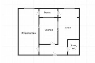 Двустаен апартамент, Бургас, Меден рудник - зона В, 700205, Снимка 1