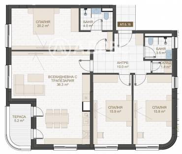 Многостаен апартамент, Пловдив, Център, 667206, Снимка 1