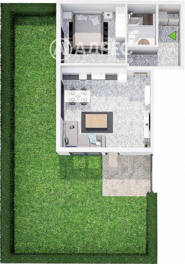 Двустаен апартамент, Пловдив, Прослав, 688206, Снимка 1