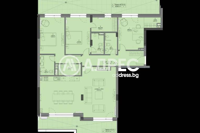 Многостаен апартамент, София, Кръстова вада, 646207, Снимка 2