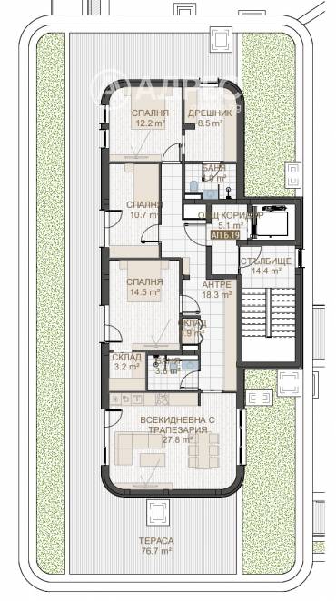 Многостаен апартамент, Пловдив, Център, 667207, Снимка 1