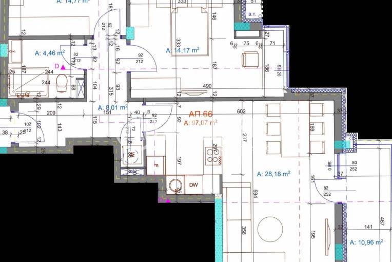 Тристаен апартамент, Бургас, Братя Миладинови, 672209, Снимка 1