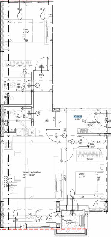 Тристаен апартамент, София, Младост 4, 673209, Снимка 1