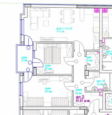 Тристаен апартамент, Варна, Център, 677209, Снимка 1
