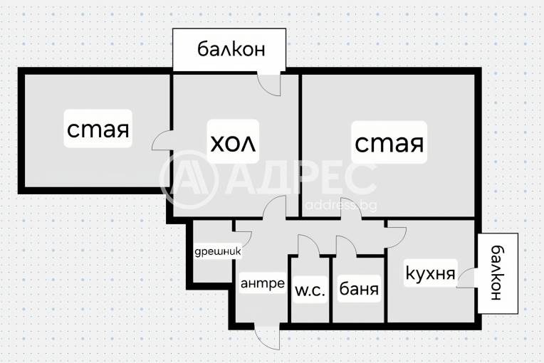 Тристаен апартамент, София, Център, 682210, Снимка 3