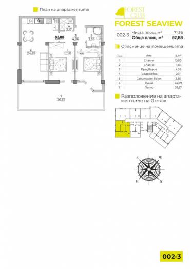 Тристаен апартамент, Варна, к.к. Чайка, 631213, Снимка 1