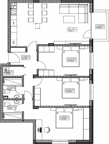 Многостаен апартамент, София, Витоша, 691214, Снимка 1