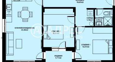 Тристаен апартамент, Благоевград, Изгрев, 674215, Снимка 1