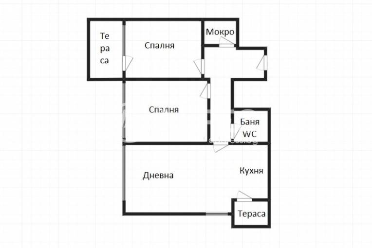 Тристаен апартамент, Бургас, Зорница, 635218, Снимка 1