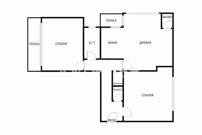 Тристаен апартамент, Варна, Икономически университет, 679218, Снимка 4