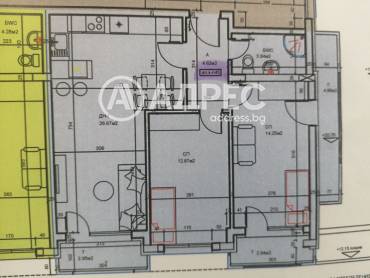 Тристаен апартамент, Пловдив, Център, 666219, Снимка 1