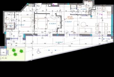 Тристаен апартамент, Бургас, Братя Миладинови, 672219, Снимка 1