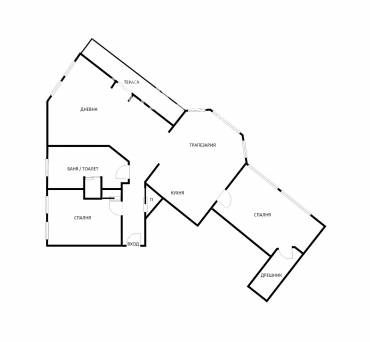 Тристаен апартамент, Варна, Окръжна болница, 658220, Снимка 1