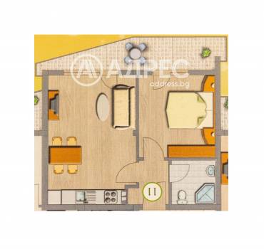 Двустаен апартамент, Варна, м-ст Траката, 672220, Снимка 1