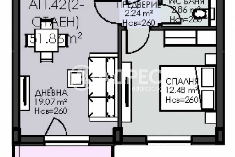 Двустаен апартамент, София, Овча купел 1, 698220, Снимка 4