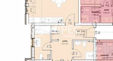 Тристаен апартамент, Пловдив, Остромила, 688223, Снимка 2