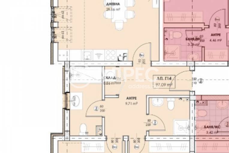 Тристаен апартамент, Пловдив, Остромила, 688223, Снимка 2