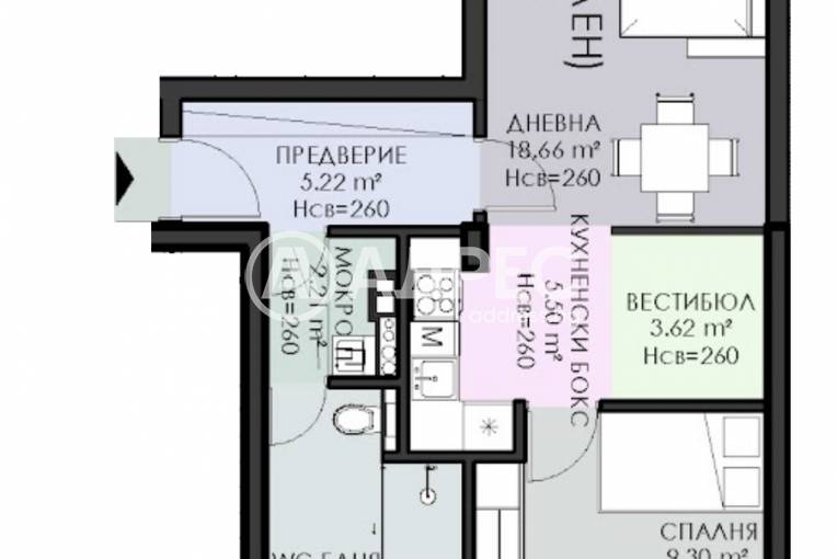Двустаен апартамент, София, Овча купел 1, 698224, Снимка 4