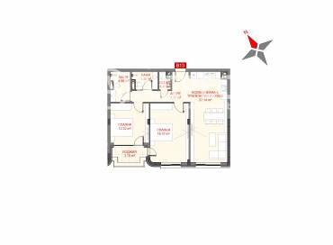 Тристаен апартамент, София, Манастирски ливади - изток, 629225, Снимка 1