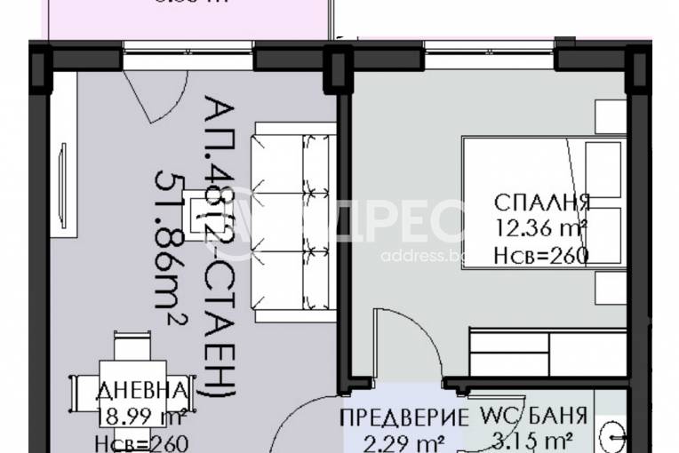 Двустаен апартамент, София, Овча купел 1, 698225, Снимка 4