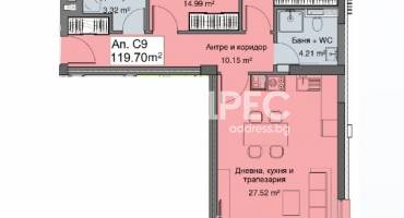 Тристаен апартамент, София, Бояна, 653226, Снимка 10