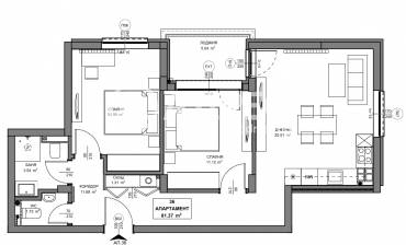 Тристаен апартамент, София, Обеля 2, 690226, Снимка 1