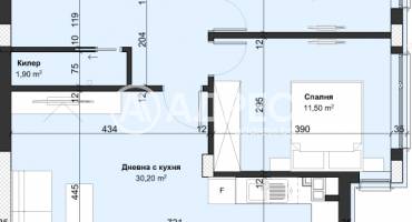 Тристаен апартамент, Варна, Виница, 696226, Снимка 1